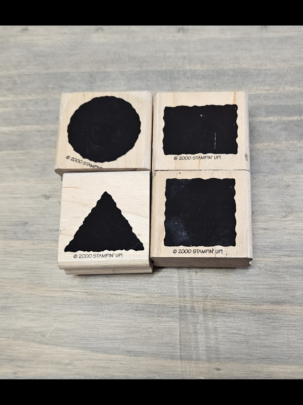 Stampin' Up! Wooden Shape Stamps - "Little Shapes"